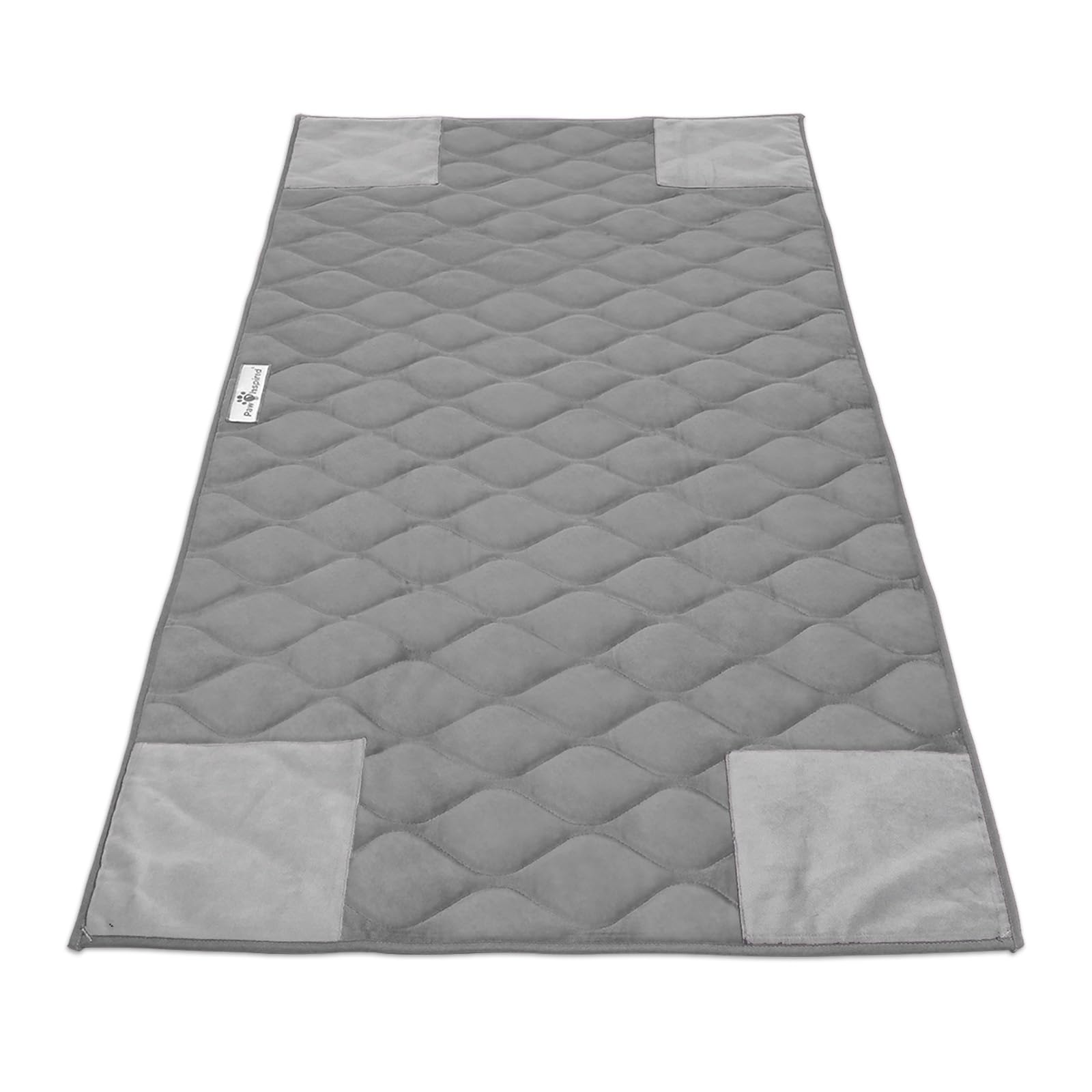 Paw Inspired PopCorner Guinea Pig Cage Liners | Washable Fleece Bedding or Pet Bed Mat for Small Animals | Super Absorbent Pee Pad with Reinforced Corners and Waterproof Bottom (C&C 2x4, Gray)