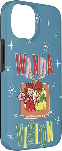 Vista 6 de Funda para TV retro WandaVision Wanda & Vision para iPhone 13 Marvel