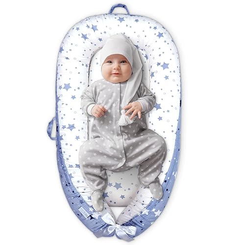 Mamibaby - Funda para tumbona de bebé, funda de almohada ultra transpirable para 0 a 24 meses, portátil, ligera, ajustable, asiento de piso infantil