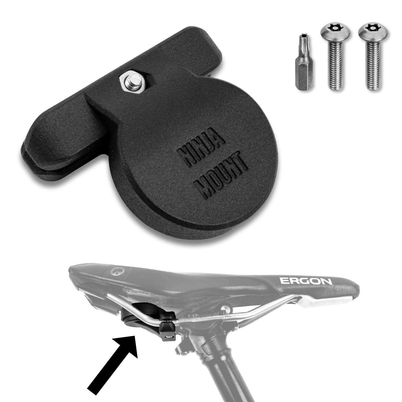 Airtag Support de Selle pour Vélo et Vélo Électrique I Localisation Facile I avec Vis de Sécurité et Outils