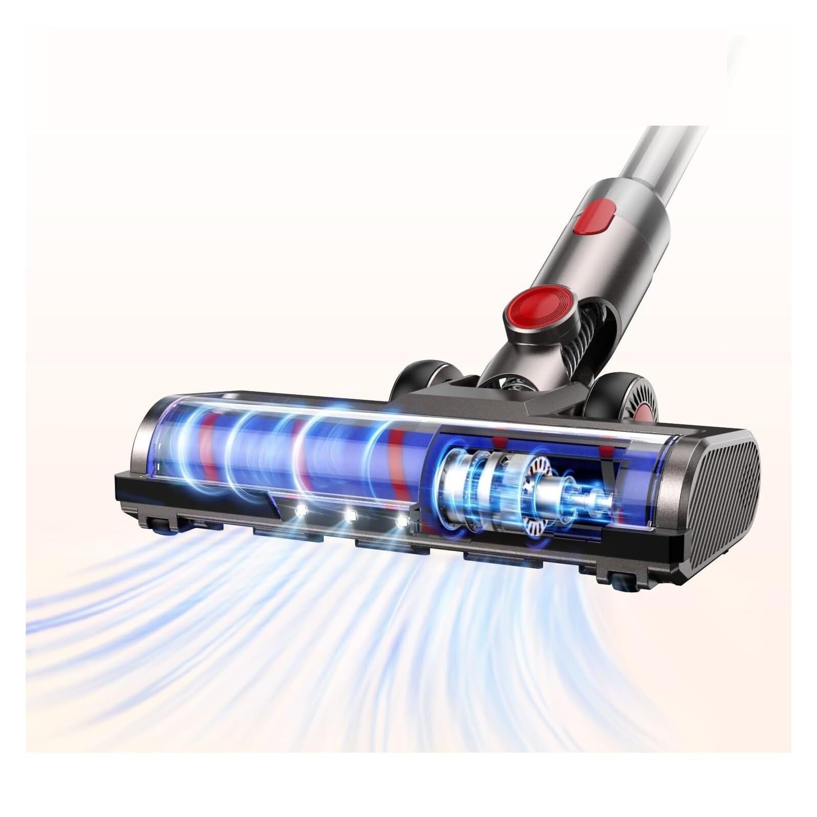 Reemplazo De Cabezal De Aspiradora, Compatible Con Aspiradoras Dyson, V7 V8 V15 V10 V11 Con Rodillo En Forma De V For Alfombras De Pisos De Madera Dura