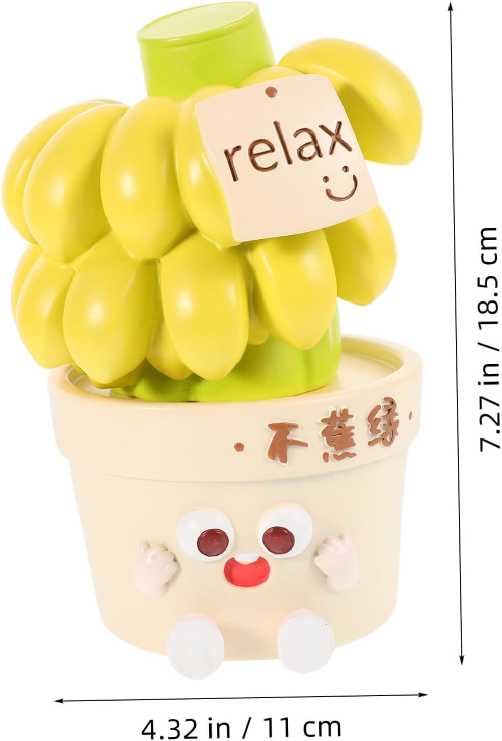 Banana Sculpture Decor Unique Artistic Ornament for Creative Wealth Symbol Decoration for Living Room Desktop and Photography Settings