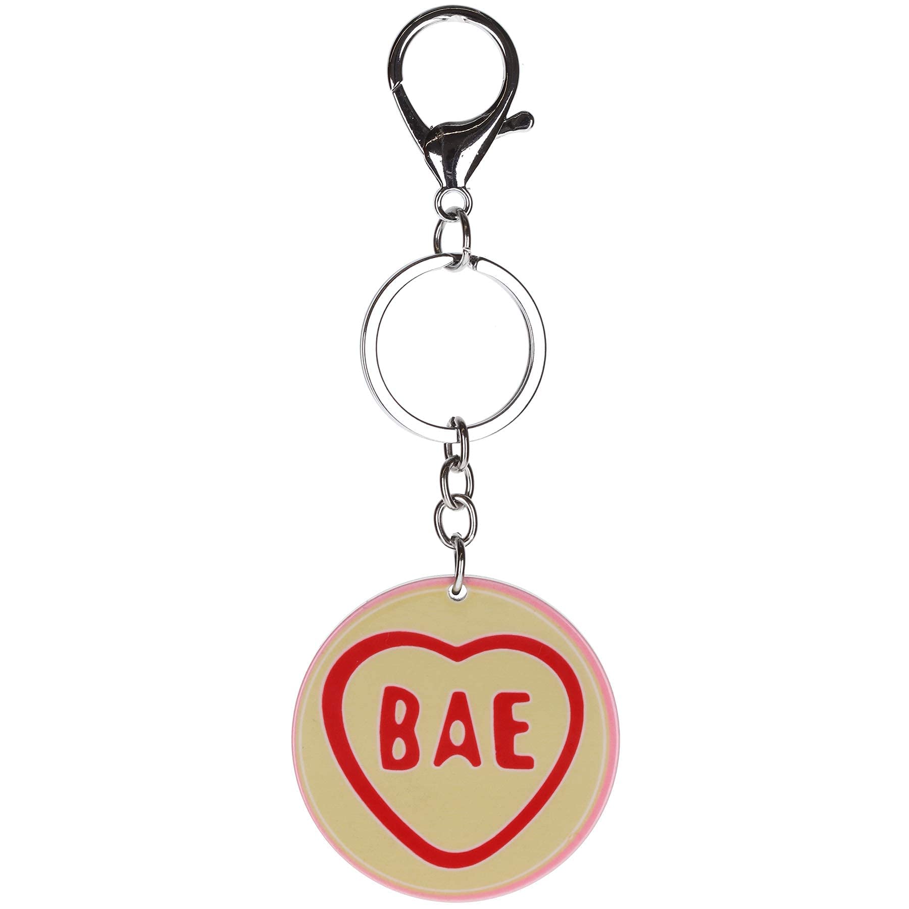 Stands Out, Supplying Outstanding Gifts Unisex Bae Boyfriend Girlfriend Love Heart Sweet Novelty Keyring Bag Tag Charm