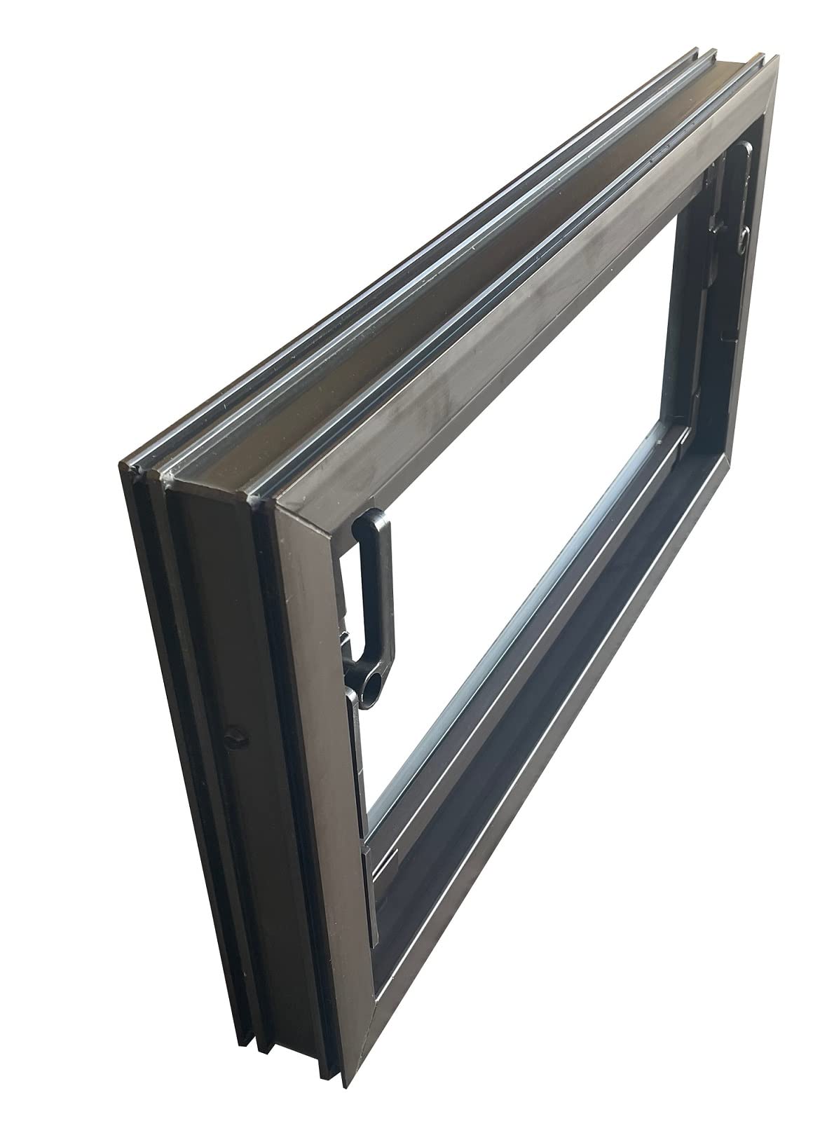 Trobak Kellerfenster braun 60 x 30 cm Isolierglas UG-Wert 3,3