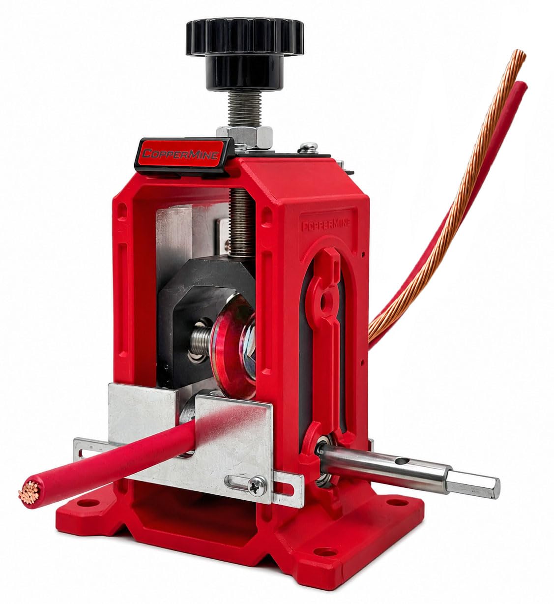 moi　1204040引き出しタイプ　コーキング CopperMine Wire Stripping Machine, Drill Powered Benchtop Wire