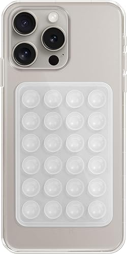 Miniatura 1 de Agarre adhesivo de silicona para teléfono, soporte de caja de teléfono con succión para iPhone y Android, agarre adhesivo para teléfono celular