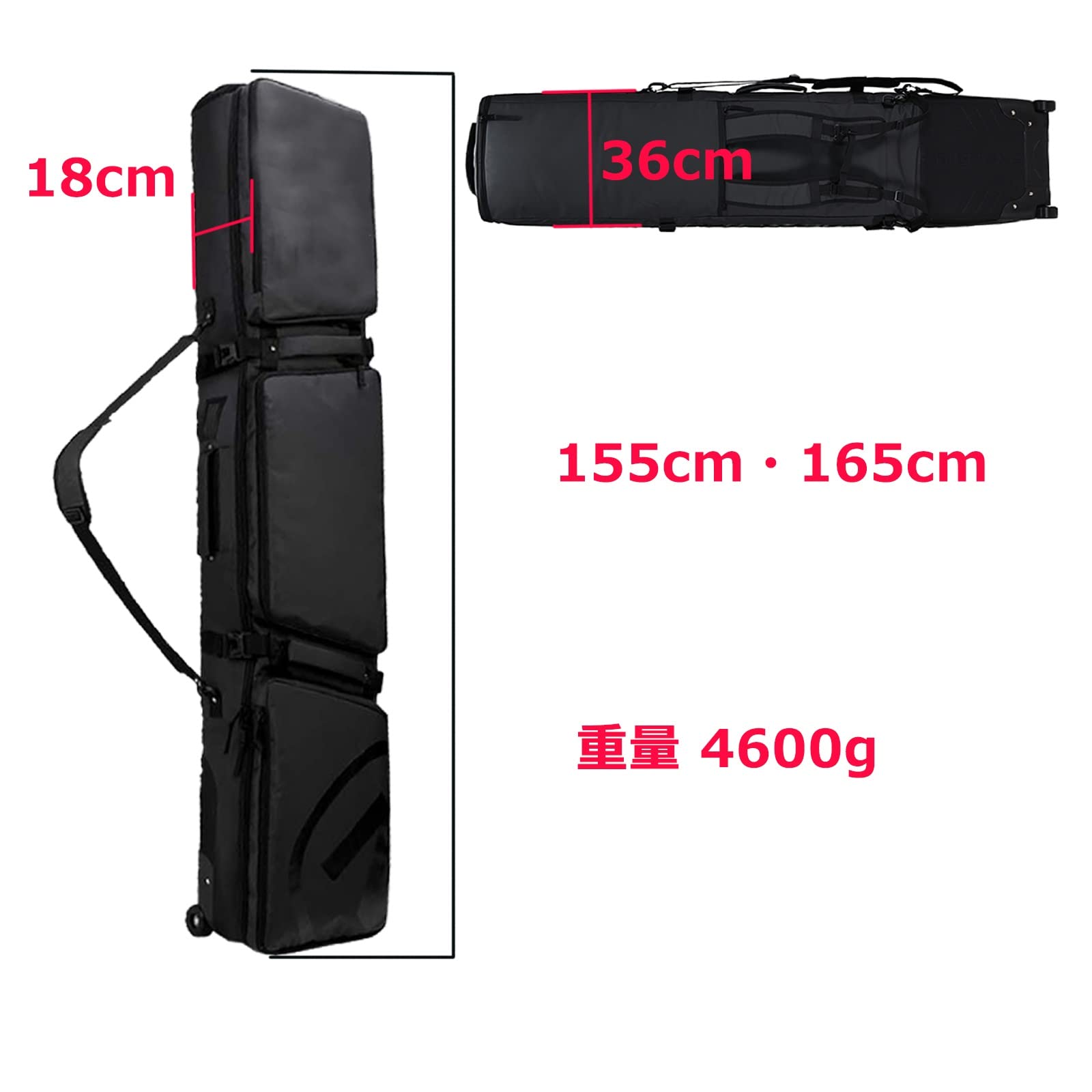 防水 スノボ バッグ リュック ケース スキーブーツ バッグ リュック可能) 耐低温コーナーホイール錦バックパック ウェア、板、ブーツ、アクセサリーなど収納可 Amazon.co.jp: 防水 スノボ バッグ リュック ケース スキーブーツ