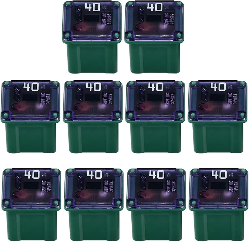 Fusível automotivo Micro Cartridge KHGUZ 40 A OEM 608830 – Pacote com 10 unidades