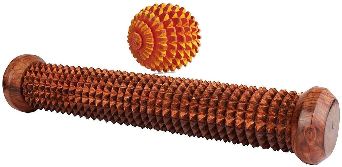 Boscaiola24 Kingsman Store Palm Massager Balls and Roller for Hands and Body Stress Acupressure Pain Relief/Finger Massager Hand Massager Wooden/Pointed Acupressure Ball (B09RHFQ2FW) Amazon Price History, Amazon Price Tracker