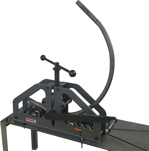 Miniatura 9 de Kaka Industries PR-3 - Dobladora de rollo manual de 3 pulgadas dobladora manual de rollo de acero de chapa manual de hasta 14 pulgadas y barra plana