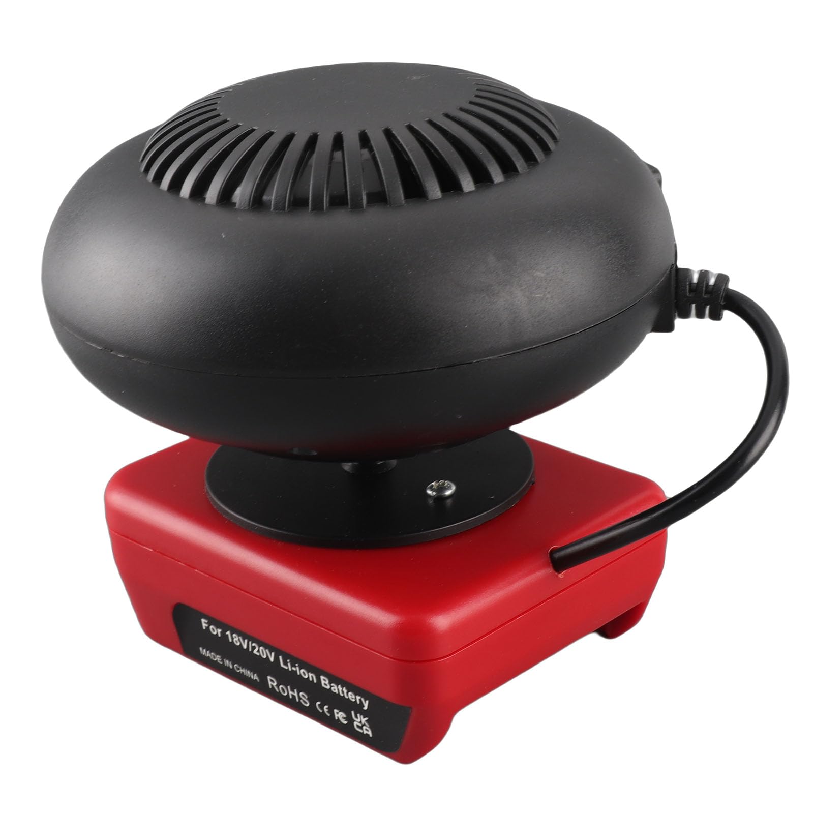 Eujgoov Battery Powered Heater, 200W Portable Space Heater with 2 Temperature Settings 360 Rotation and USB Ports for Indoor Use in Office Camping Car Tent(battery not included) — view 8
