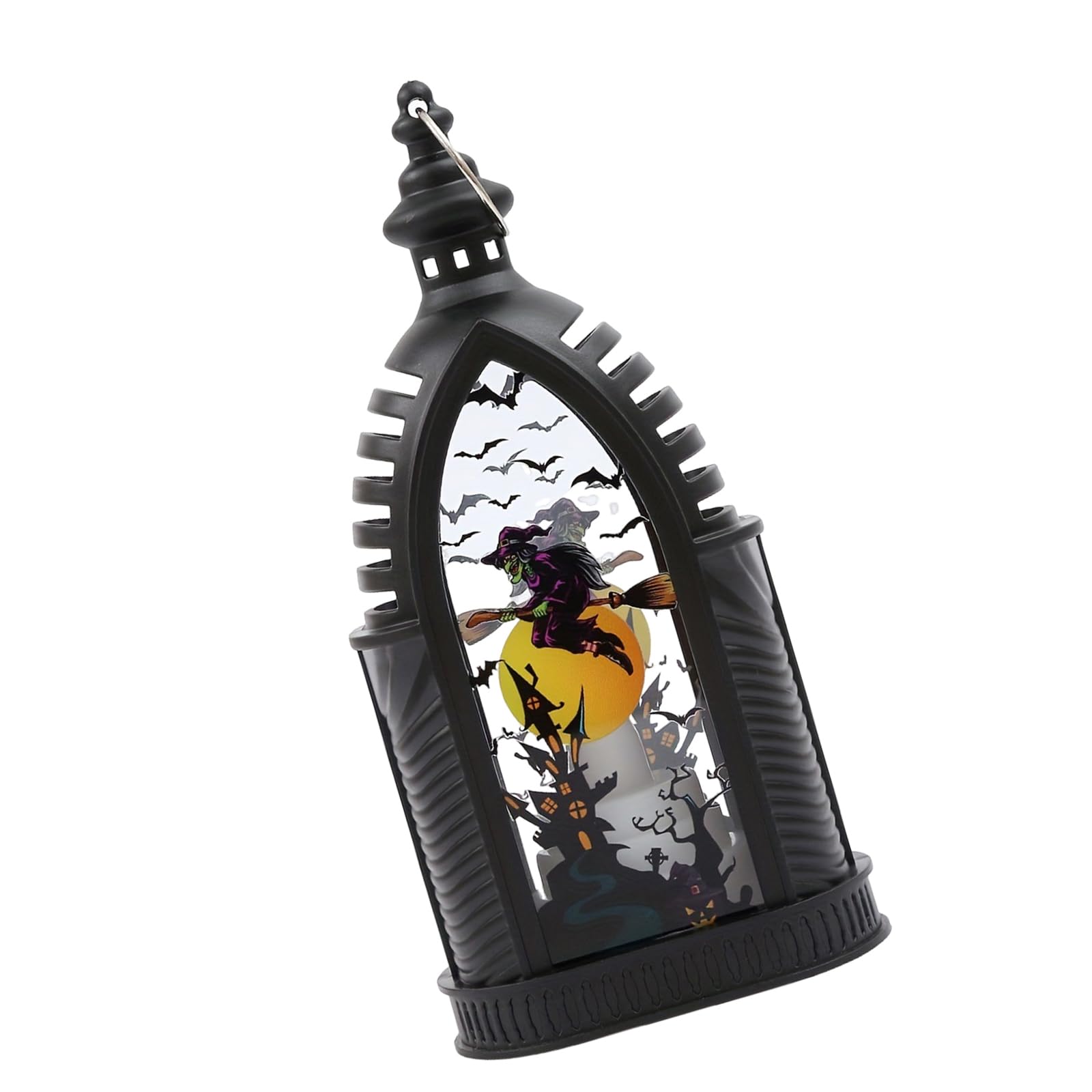 Oxxggkao Witch Radio Traditional Halloween Lamp Permanent 300 Light Led For Celebratory Worktop Display Unlit Torch