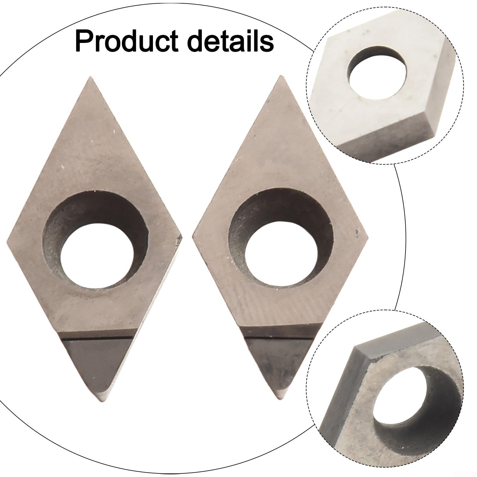 DCGT11T308 Inserti PCD CNC per Finitura Alluminio Metalli Non Ferrosi - Confezione da 2