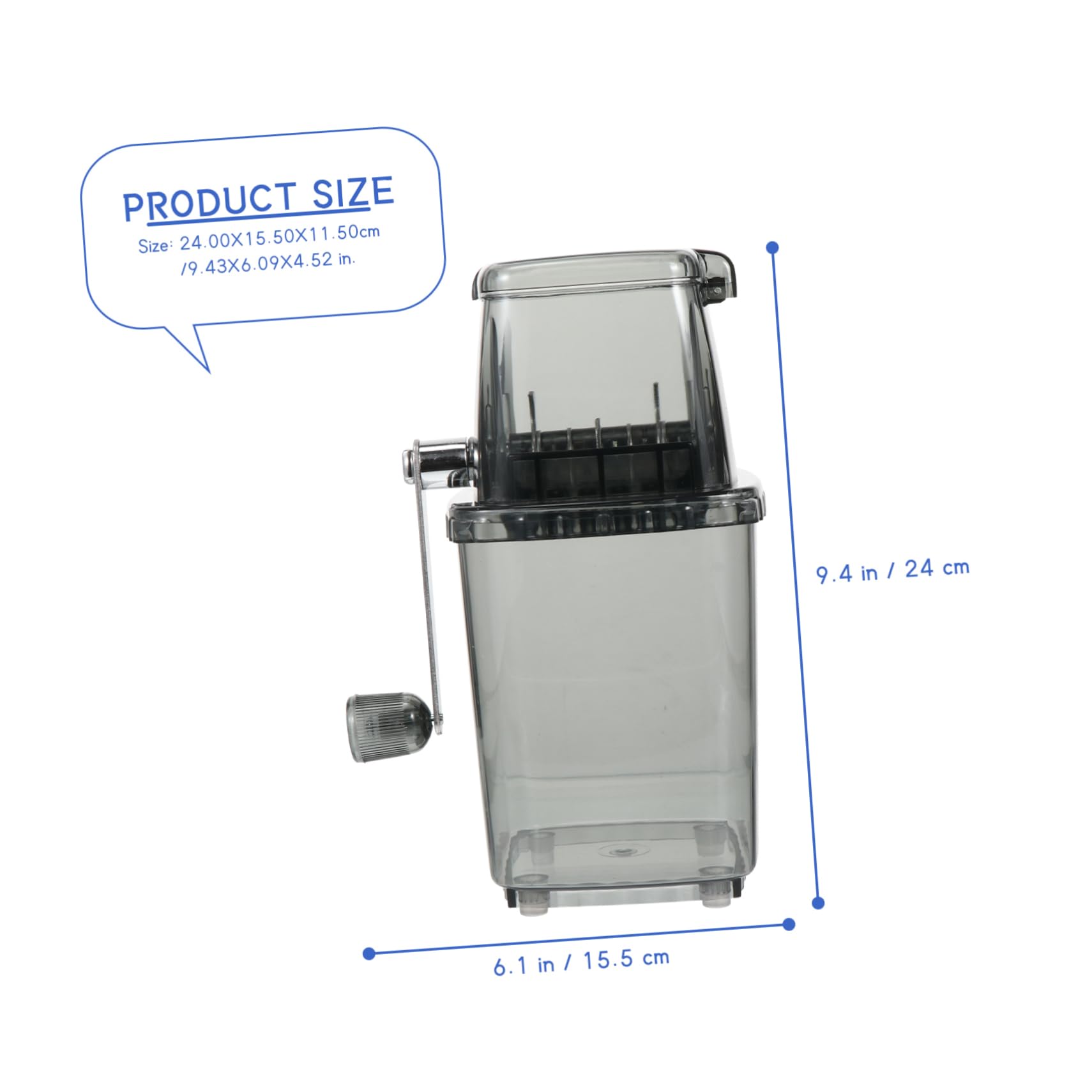 CORHAD Manual Ice Chopper Portable Hand Crank Ice Crusher for Cones Shaved Ice Housewarming present for Home Use No Electricity Required Easy to Operate