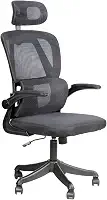Cadeira De Escritório Ergonômica Giratória com Apoio de Braços 150kg 3D Plus (Preta)