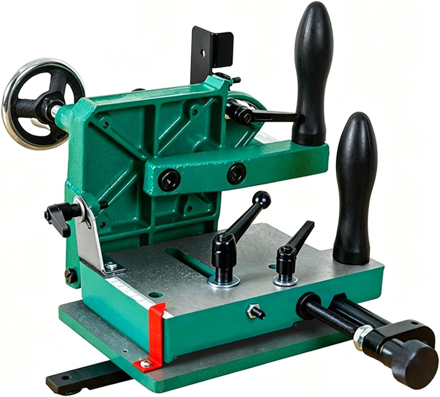 BOOZXCV Woodworking Tenoning Machine, Dedicated Tenon Clamping Tool, Woodworking Tenoning Jig, Adjustable Support Plate, Precision Drilling for Table Saw Tenoning