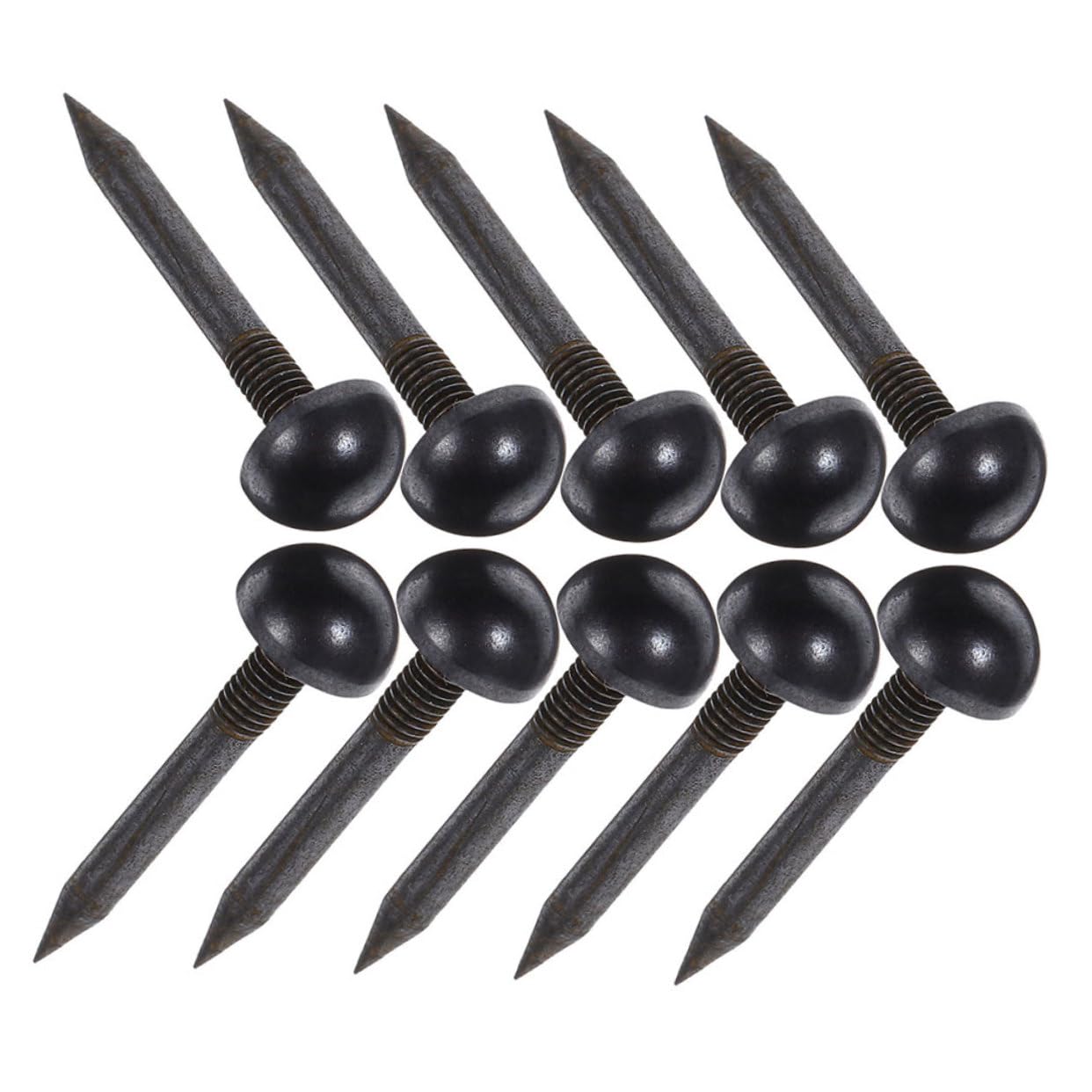 Cabilock 10pcs Brass Decorative Nails Upholstery Studs Metal Upholstery Tacks Decorative Tacks for DIY