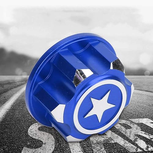 Miniatura 6 de Tuerca de rueda hexagonal, 4 tuercas de metal de 0.669 in para montaje de rueda hexagonal, compatibles con automóvil (Mazarine)