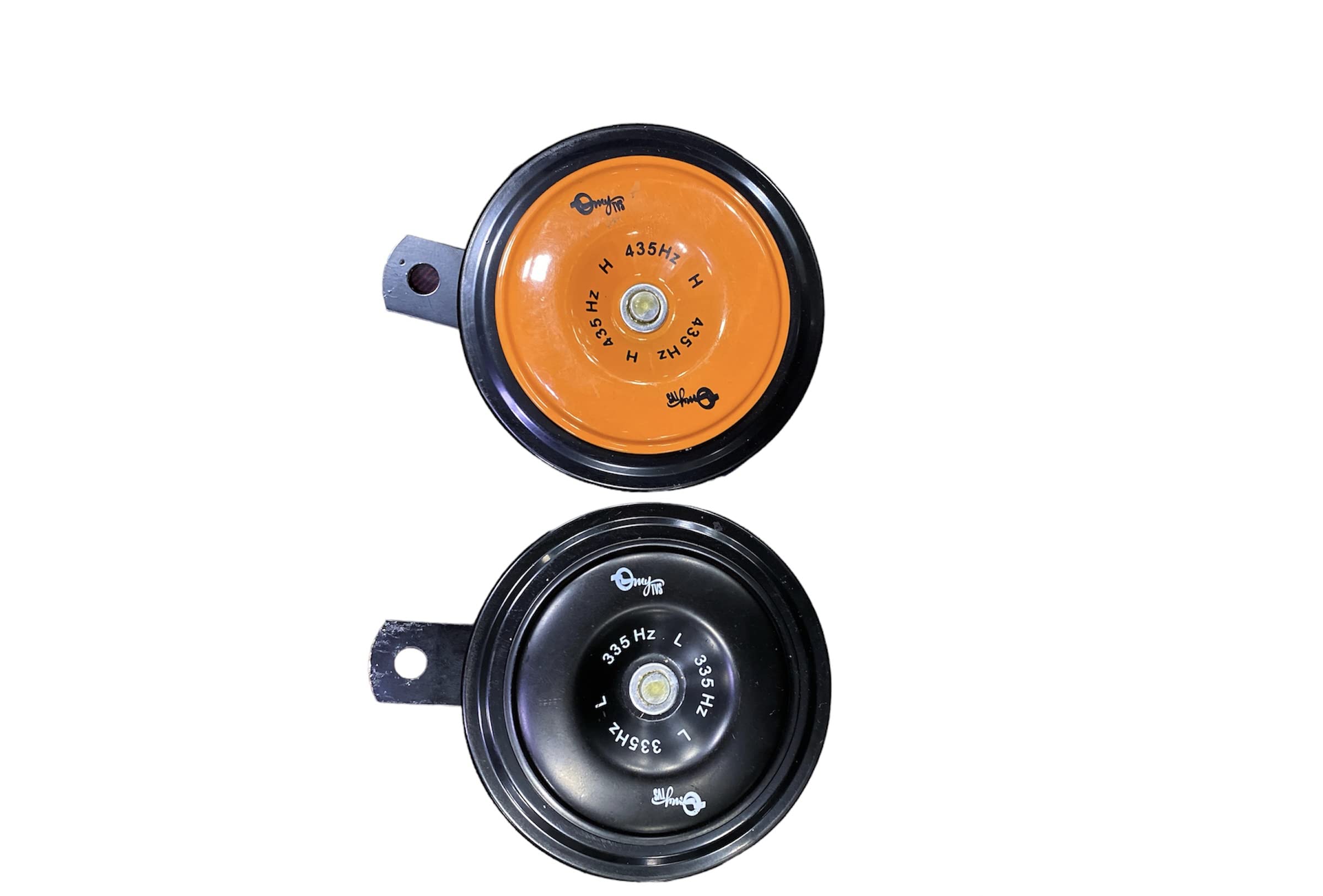 Car-dec B36 Electric Horn Set | Universal Upgrade for Most Motorcycles | Compact and Louder than OEM, Easy Installation | Metal body (Black)