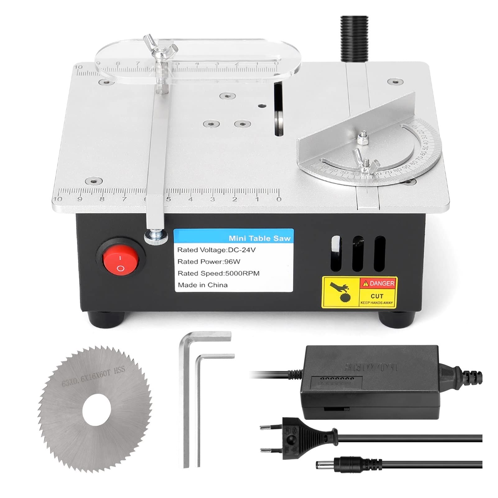 Mini-Multifunktions-Tischkreissäge, elektrische Desktop-Säge, kleiner Haushalt, Heimwerker-Schneidwerkzeug, Holzbearbeitungsbank, Drehmaschine, Schneidemaschine Effizienz(S-2 Standard)