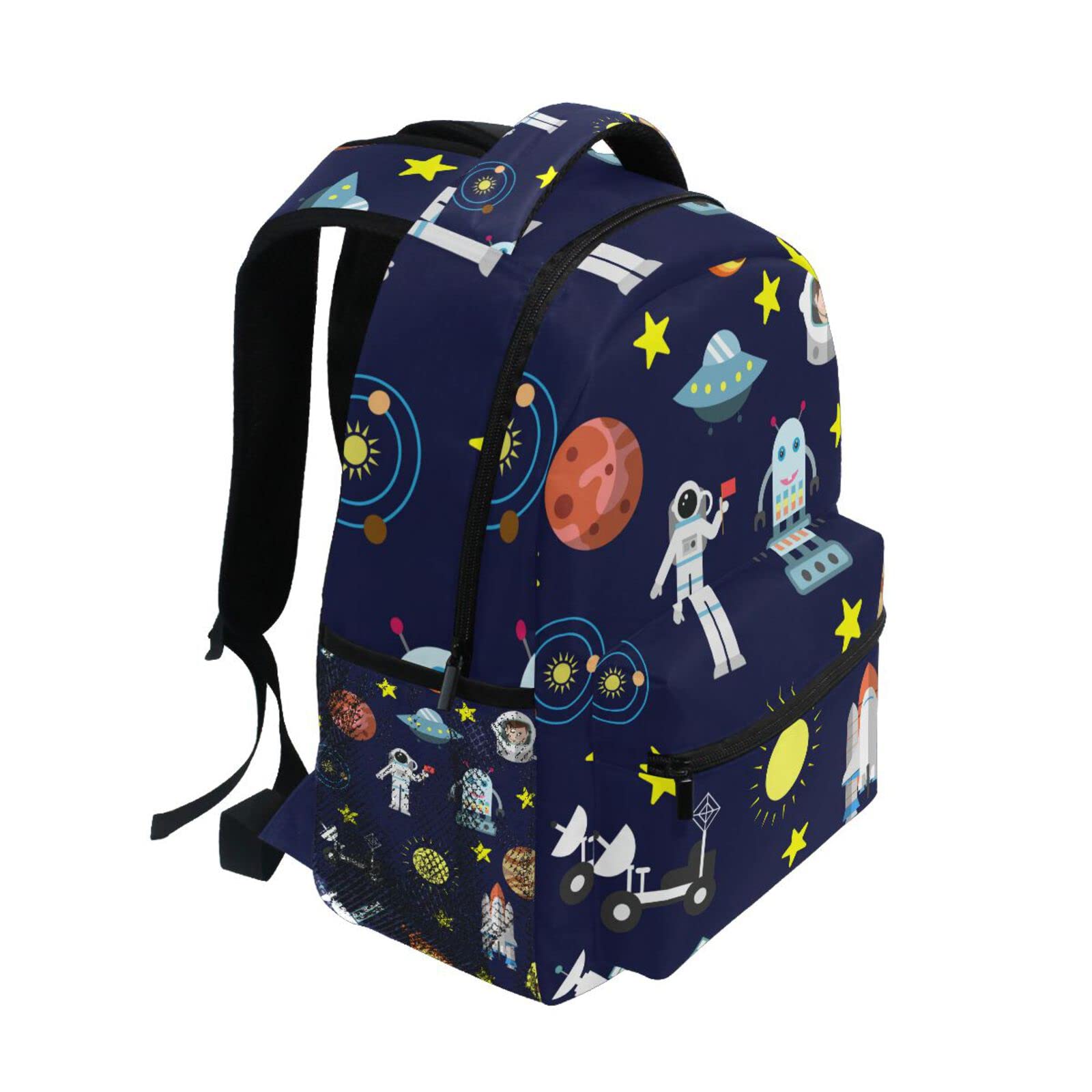 Galaxy Space Astronaut Rakete Schulrucksack für Mädchen Jungen Kinder Schultaschen Rucksack Niedliche Büchertaschen Tagesrucksack Leichte Reise Laptop Tasche Kleinkind Umhängetasche, mehrfarbig, Größe L