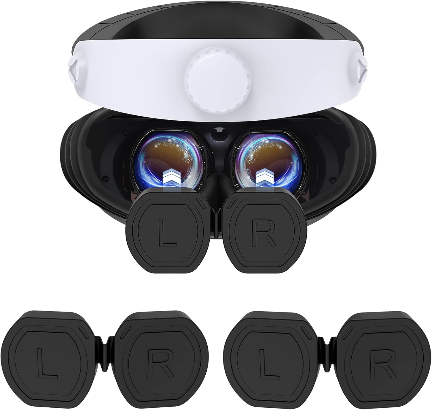 2 Packs Soft Silicone Lens Protector Cover for PS VR2