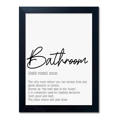 Boswaydeco Bathroom Pictures Wall Decor Black and White Bathroom Rules