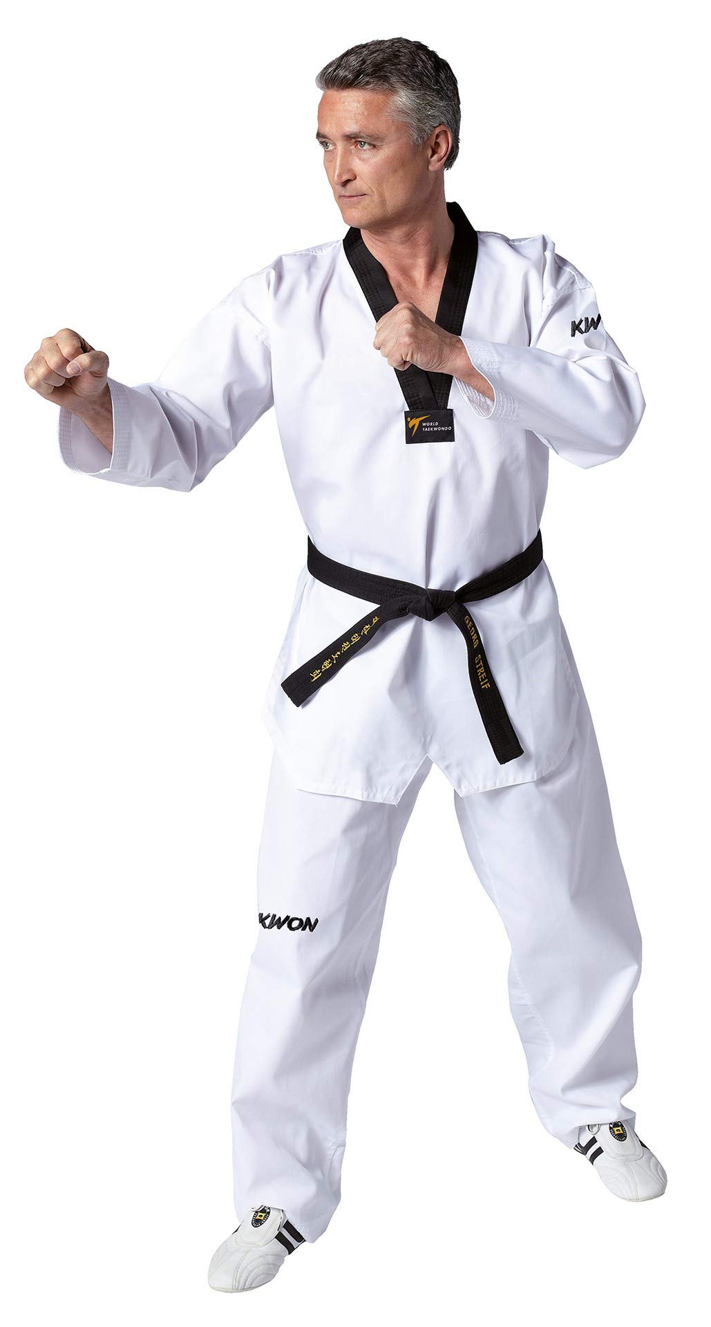 Kwon TKD-Anzug Victory, weiß mit schwarzem Revers Gr. 180 cm