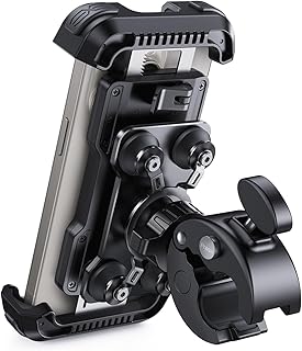 Lamicall Motorcycle Phone Mount Holder - Anti Shake Motorcycle Cell Phone Mount with Vibration Dampener, Upgraded Security...