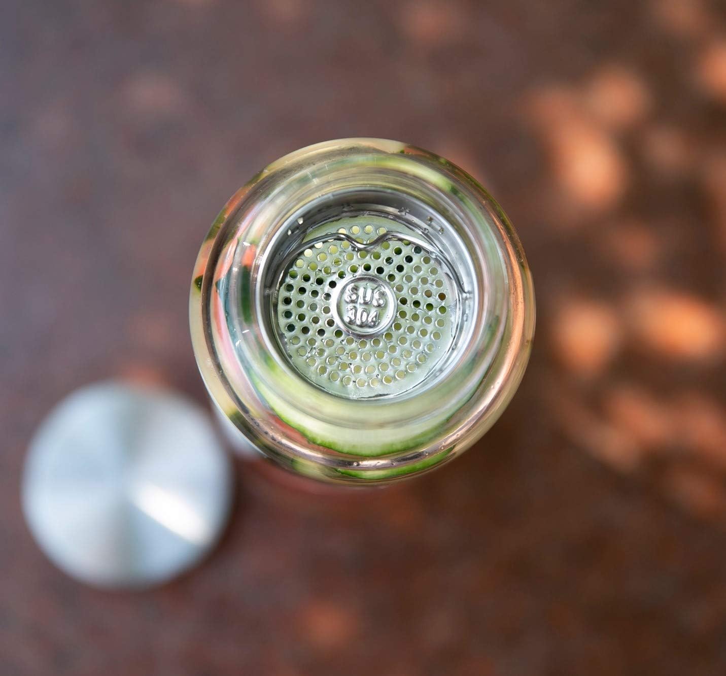 Boroux Glass Water Bottle 1L Handmade BPA Free Pure Borosilicate Glass