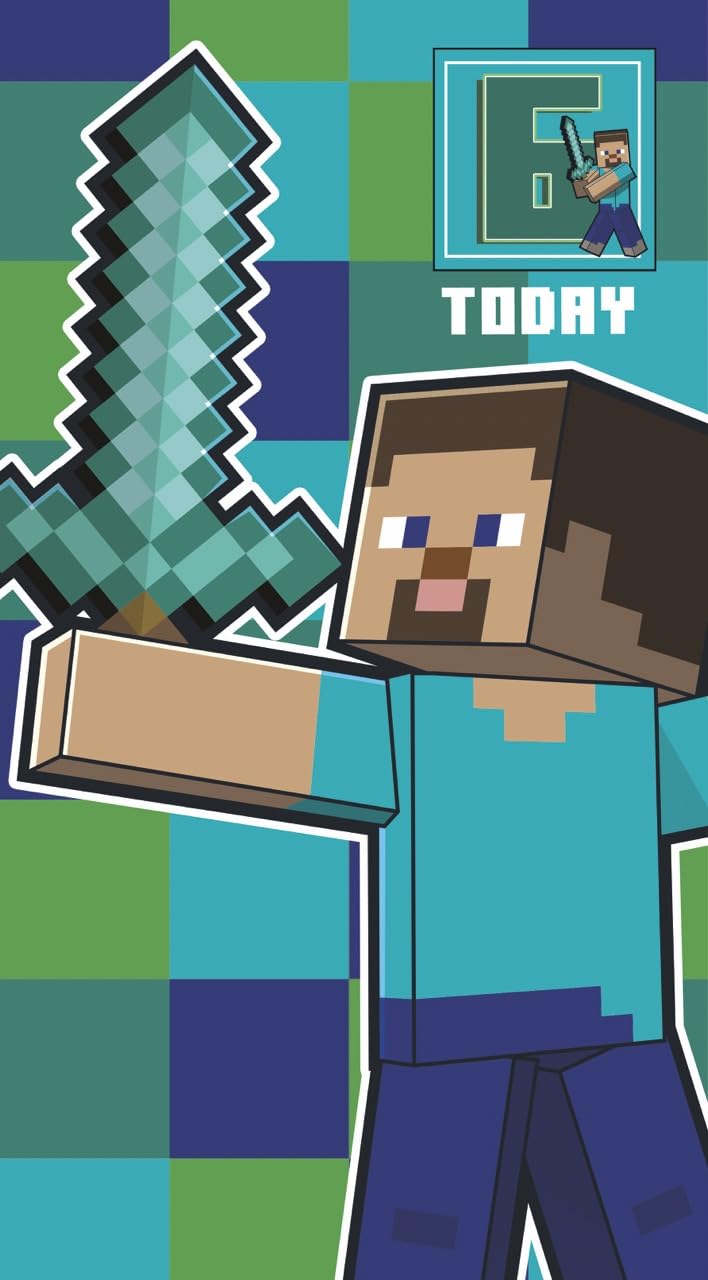 Danilo Promotions Ltd Minecraft Birthday Card with Stickers