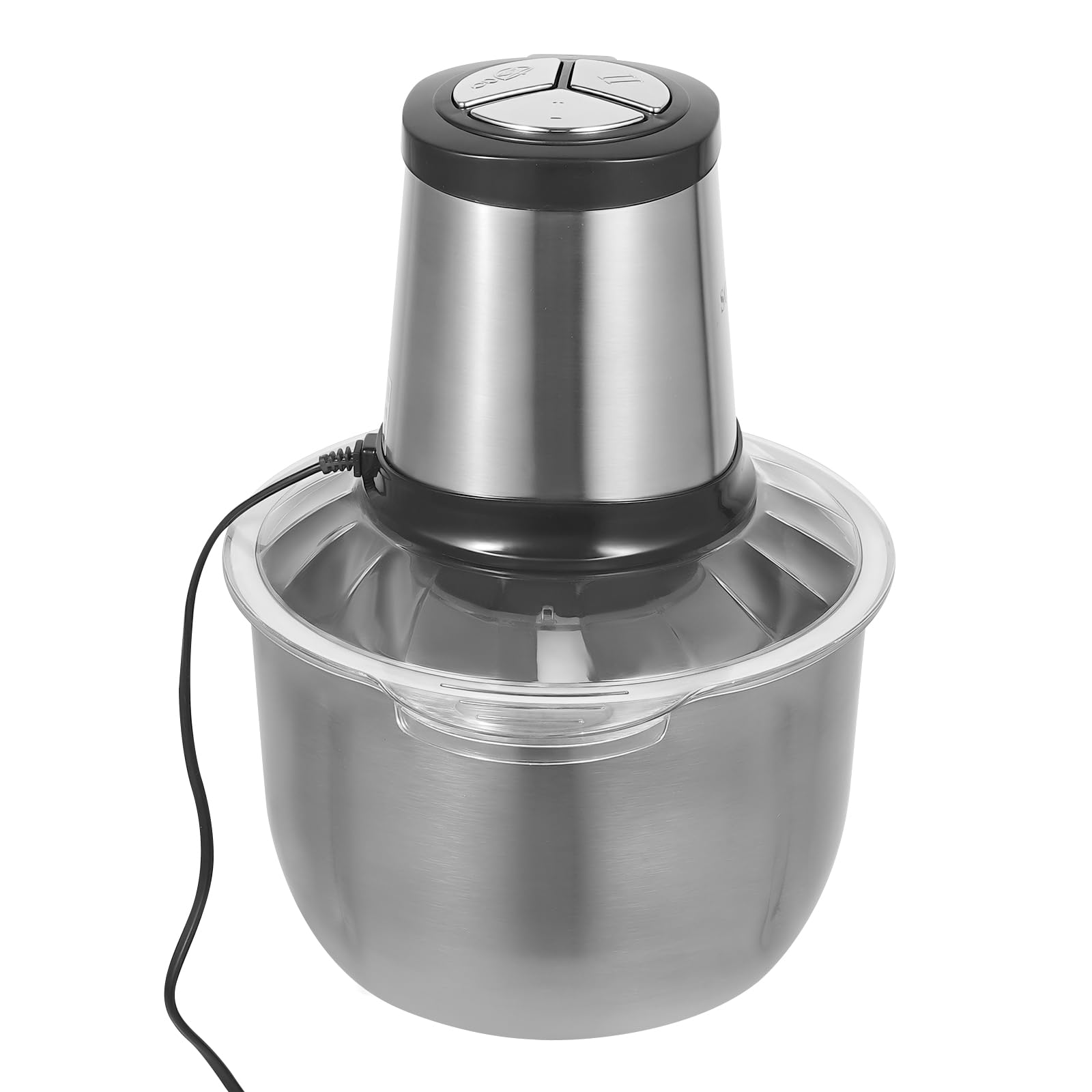 Elektryczna maszynka do mięsa ze stali nierdzewnej 800 W, 5 l, robot kuchenny, do gospodarstwa domowego, wydajny, 3 prędkości, silnik miedziany, łatwe czyszczenie, do mięsa, warzyw, owoców, szybkiego