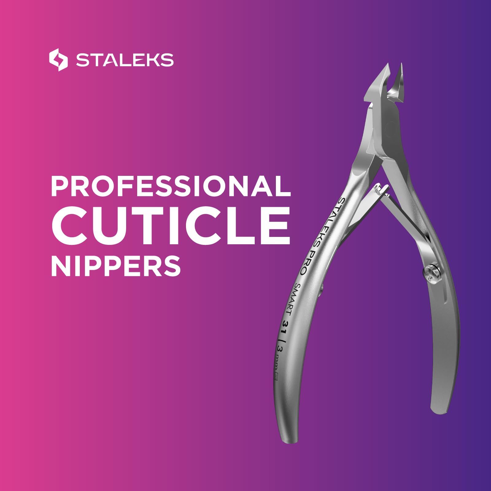 STALEKS Profesjonalny zacisk do skórek SMART 31 3 mm