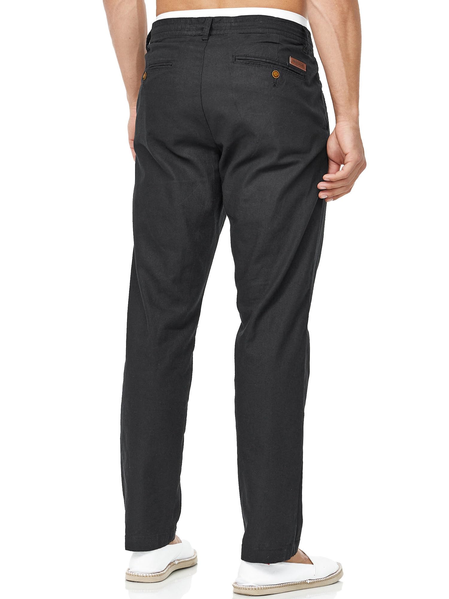 Indicode Uomini Veneto Pants | Pantaloni in Lino e Cotone
