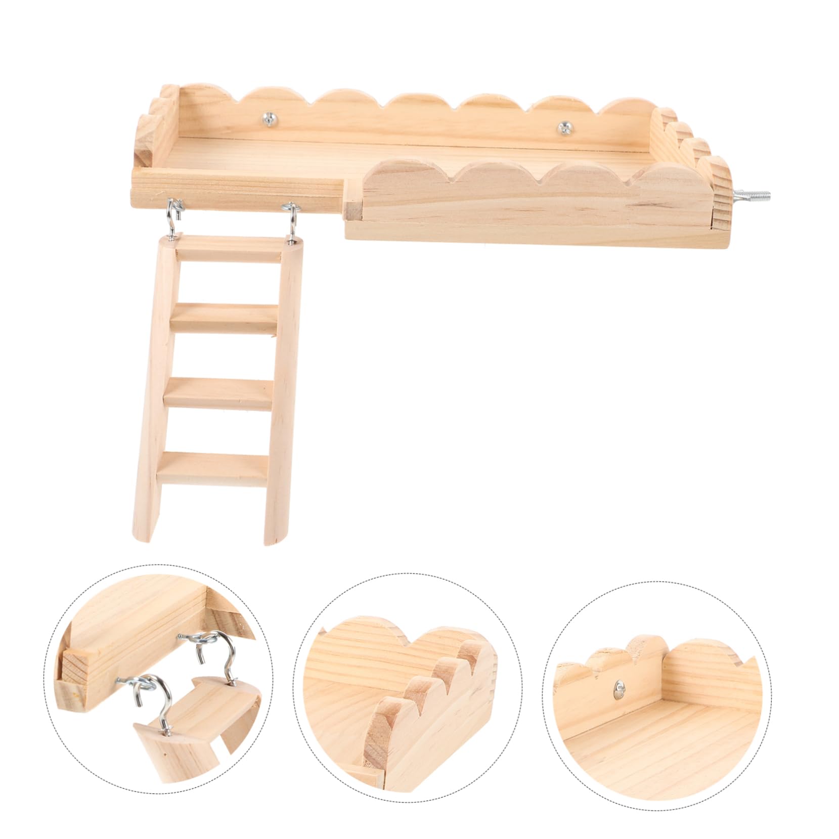 TOYANDONA Plattformspielzeug für Hamsterkäfige Kletterleiter für Kleintiere Zubehör für Kleintierkäfige Geeignet für Hamster Rennmäuse und Andere Kleintiere Beißsichere Plattform
