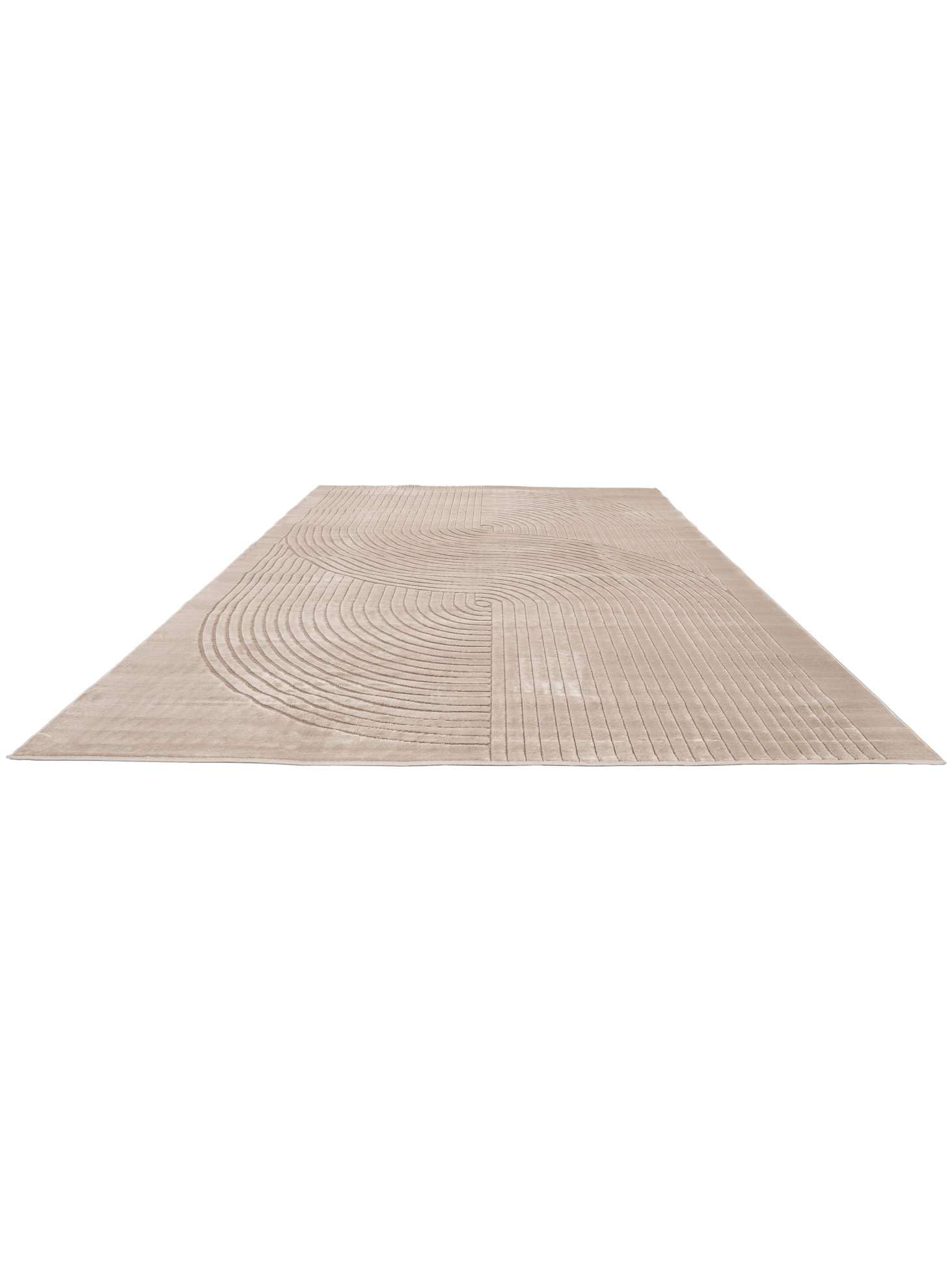 RugVista Crizia Teppich, 240 x 340 cm, Beige | Moderne, Rechteckig, Niedriger Stapel, Nur chemische Reinigung, Oeko-Tex 100, Wohnzimmer, Schlafzimmer