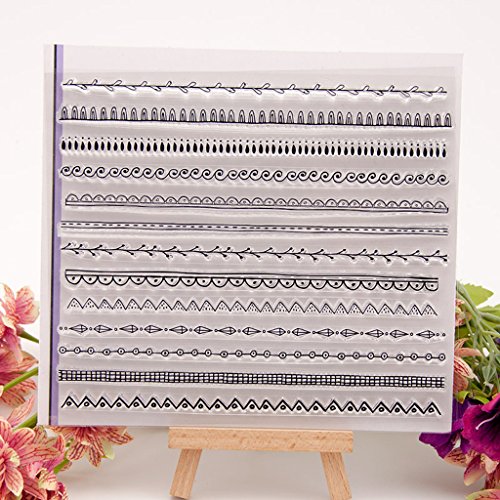 Shoresu Clear Stamps Sheets Transparent Silicone Seal for DIY Scrapbooking Craft Card Photo Album Decorative 14Ã—16cm/5.51Ã—6.30in