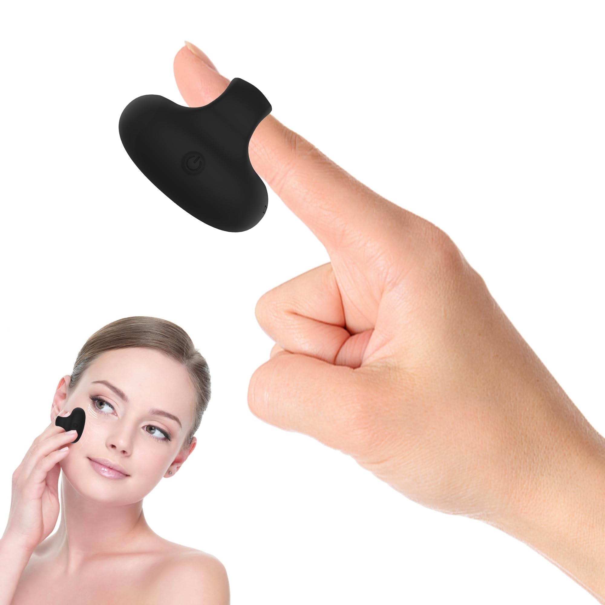 Mejora portátil de bolsillo de viaje, mini anillo, bola de masaje facial y ocular, recargable por USB, masajeador personal, músculos faciales, apretar, antienvejecimiento, alivia las ojeras,