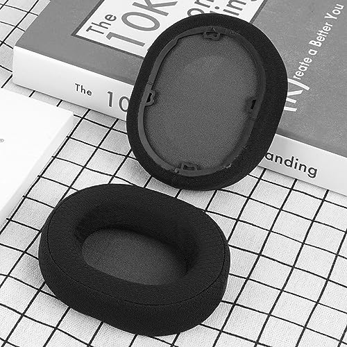 Geekria Comfort Mesh Fabric Replacement Ear Pads for Corsair HS65, HS55 Headphones Ear Cushions, Repair Parts (Black) - Image 4