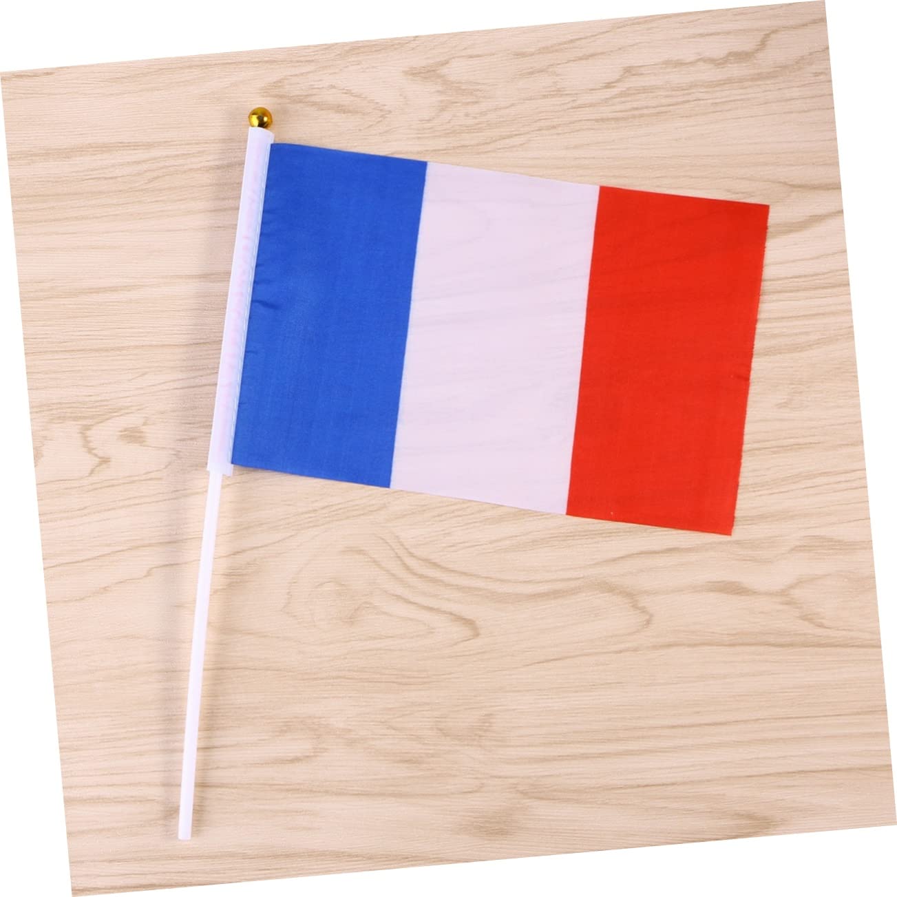 Lot De 60 Mini Drapeaux Français à Main – Drapeaux De Table France 14x21 Cm – Idéal Supporters, Événements, Décoration Fêtes