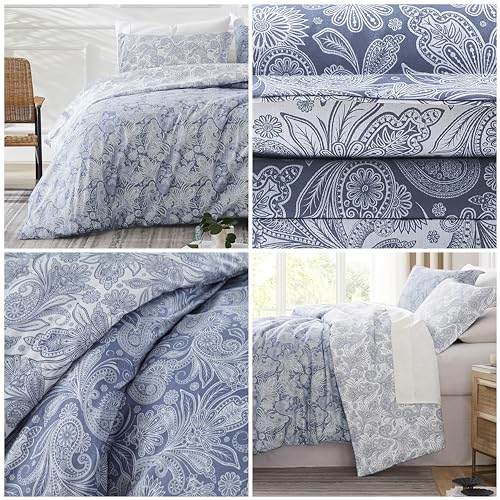 Southshore Fine Living, Inc. MF-DUV-PPSLY-BLU-K Reversible Paisley Duvet Cover King Size/California King thumb #2