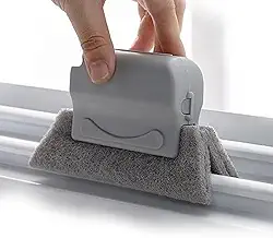 Escova De Limpeza Multiuso Trilhos, Janelas, Persianas e Cantos - Limpador Janela Microfibra