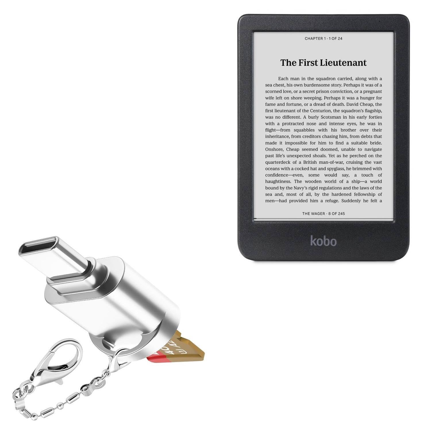 楽天 Kobo Clara HD（SDカード128GB換装済） 楽天 kobo clara HD レザーカバー付 SDカード128GB換装済 楽天