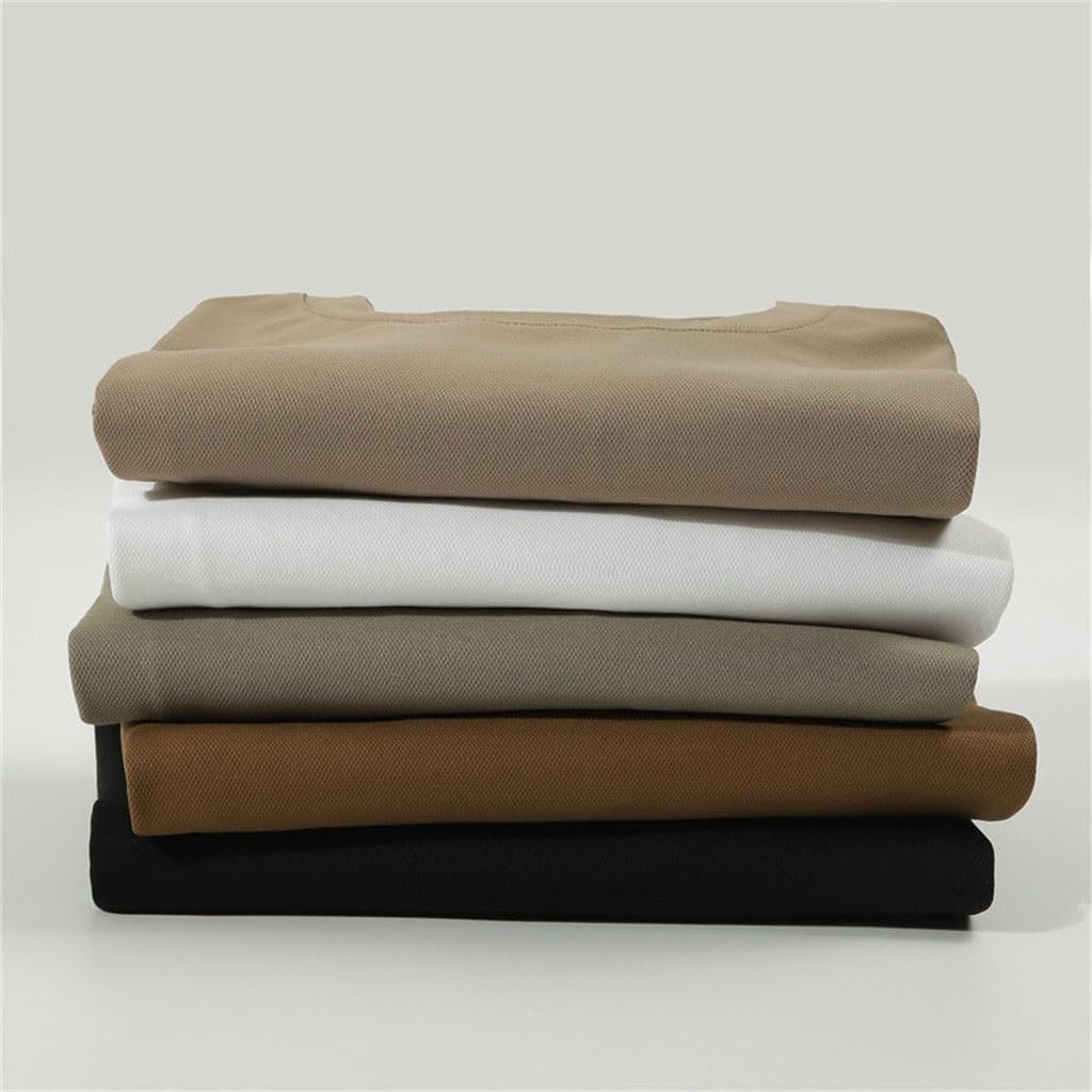 Shoulder Drop Sports Casual Loose Split Short Sleeved T-Shirt for Men