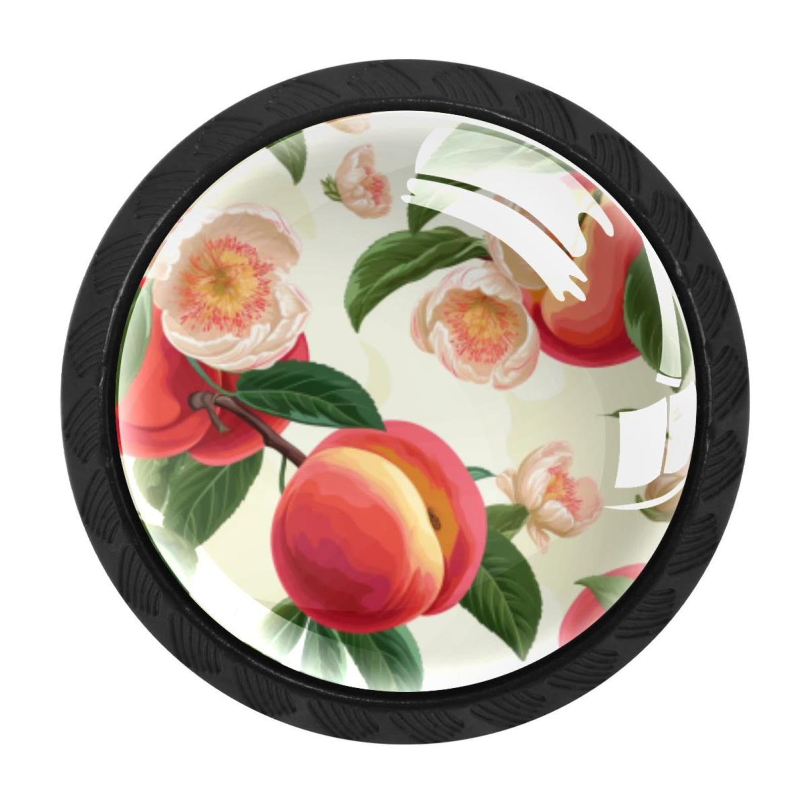 Chenzzzz Multicolored 11 4 Pieces Round Cabinet Knobs Rustic Dresser Knobs, Drawer Cupboard Wardrobe Cabinet Pulls Handles Hardware For Home Kitchen Furniture, Peach