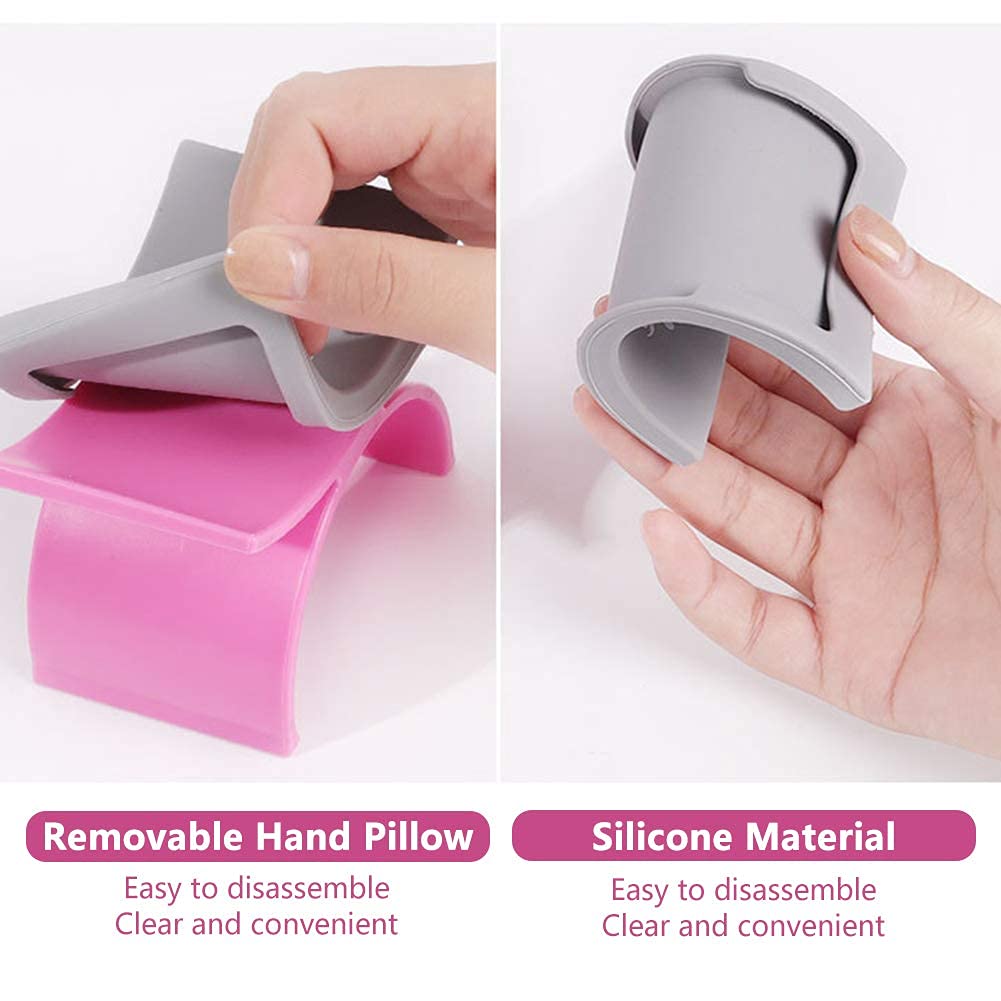 KIRA Nail Arm Rest, U Shape Silicone Manicure Hand Pillow Pad, Nail Art Mat Holder, Nail Tool Equipment, Nail Art Accessories Professional Nail Salon Tool 1