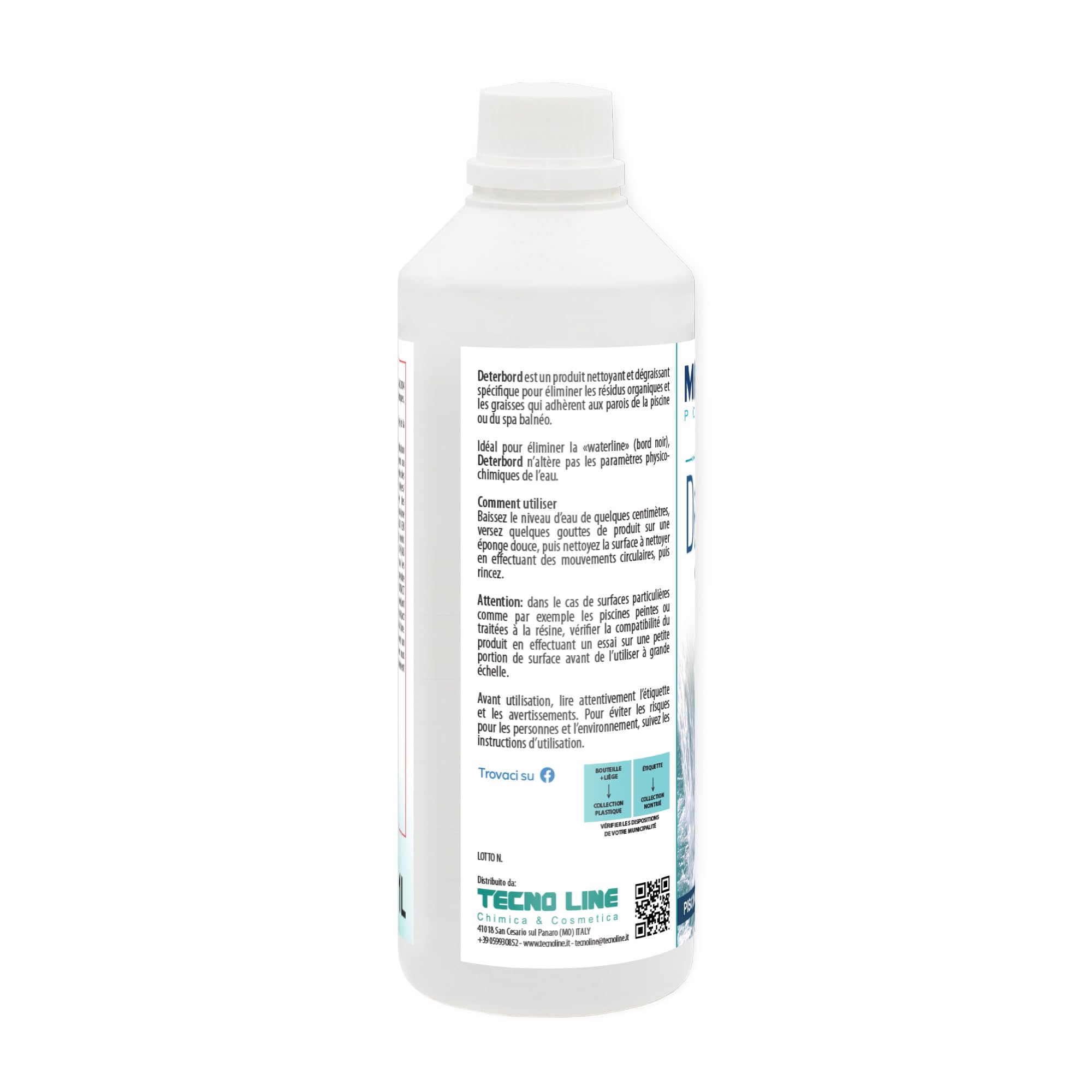 Metacril SET Foam Stop 500 ml + Dosataore e Deterbord 1 Lt | Set Antischiuma e Detergente e Sgrassante per Linea di Galleggiamento di Piscina e Spa Idromassaggio con Bicchierino Dosatore