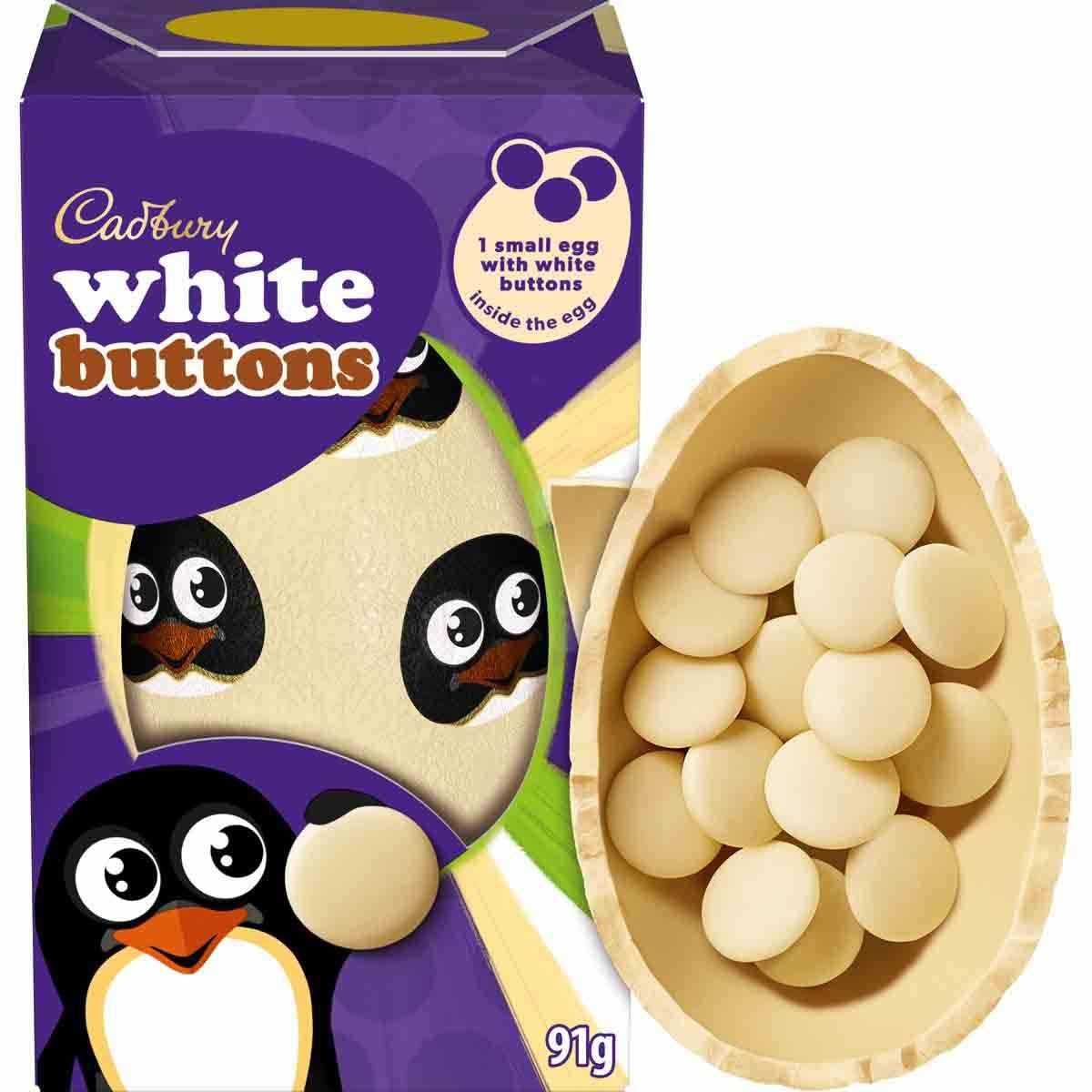 White Buttons Egg 91g (Pack of 1)
