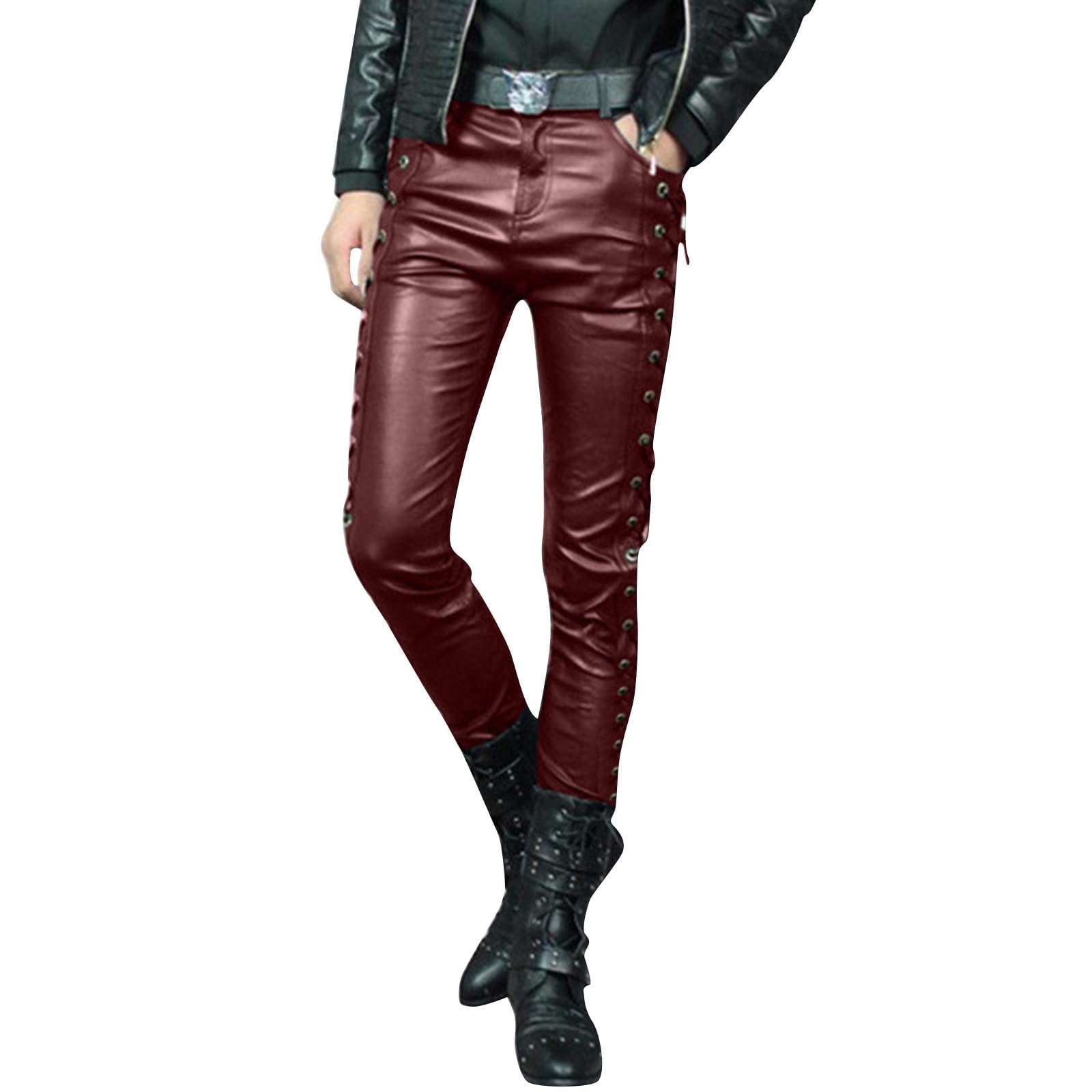 Generisch Pantalones de chándal para hombre, pantalones deportivos monocromáticos para hombre con cordones, pantalones de ocio, pantalones deportivos para hombre