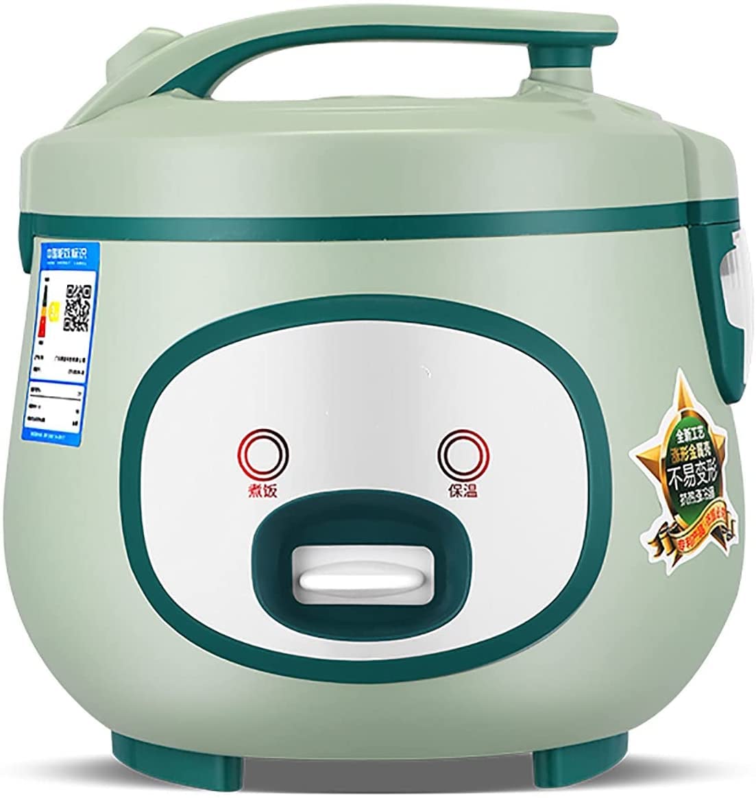 Rice Cooker- Steame Household Multi-Function Cooking Student Rice Cooker Mechanical Type with Measuring Cup Spatula A 6L A